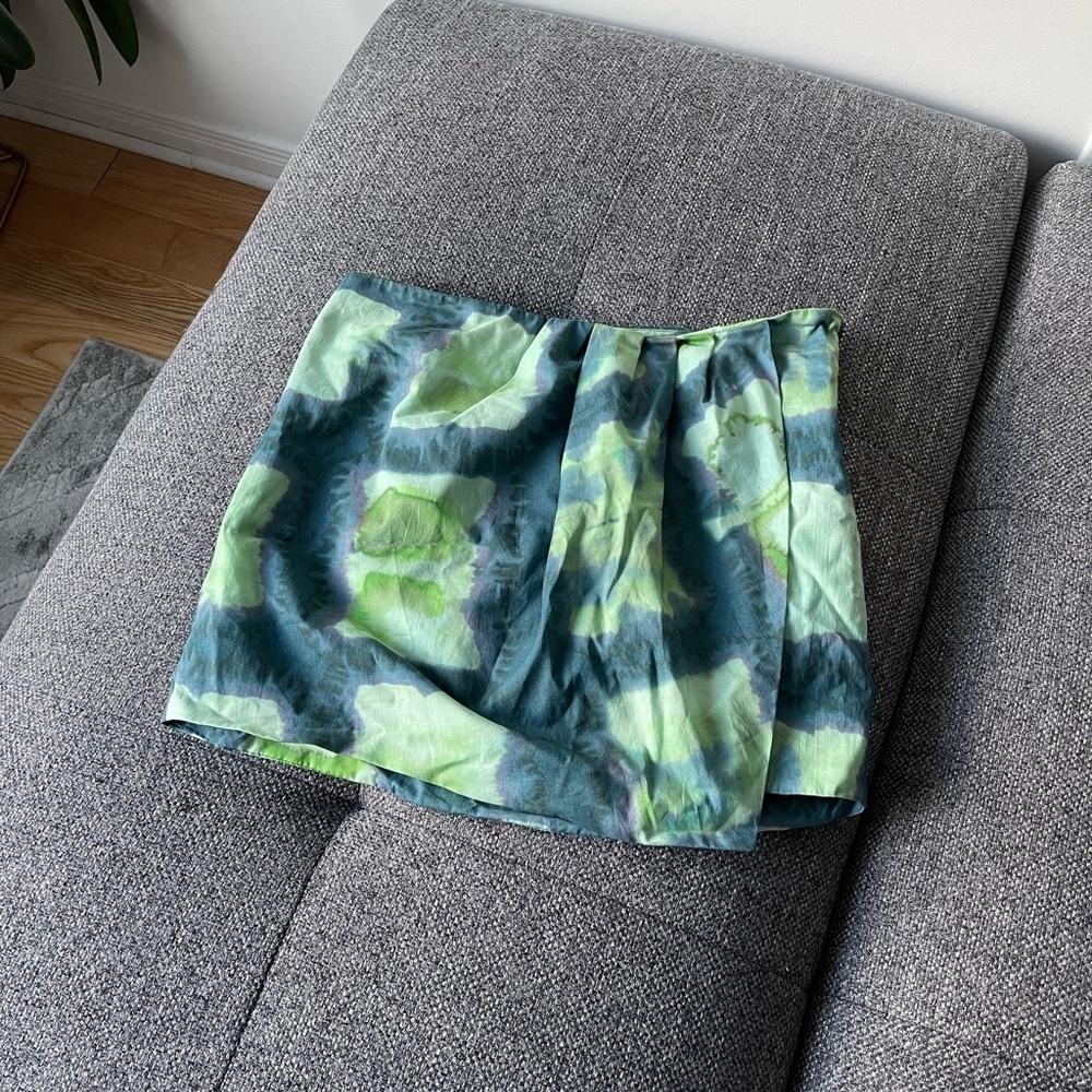 Zara Printed Pareo Mini Skirt